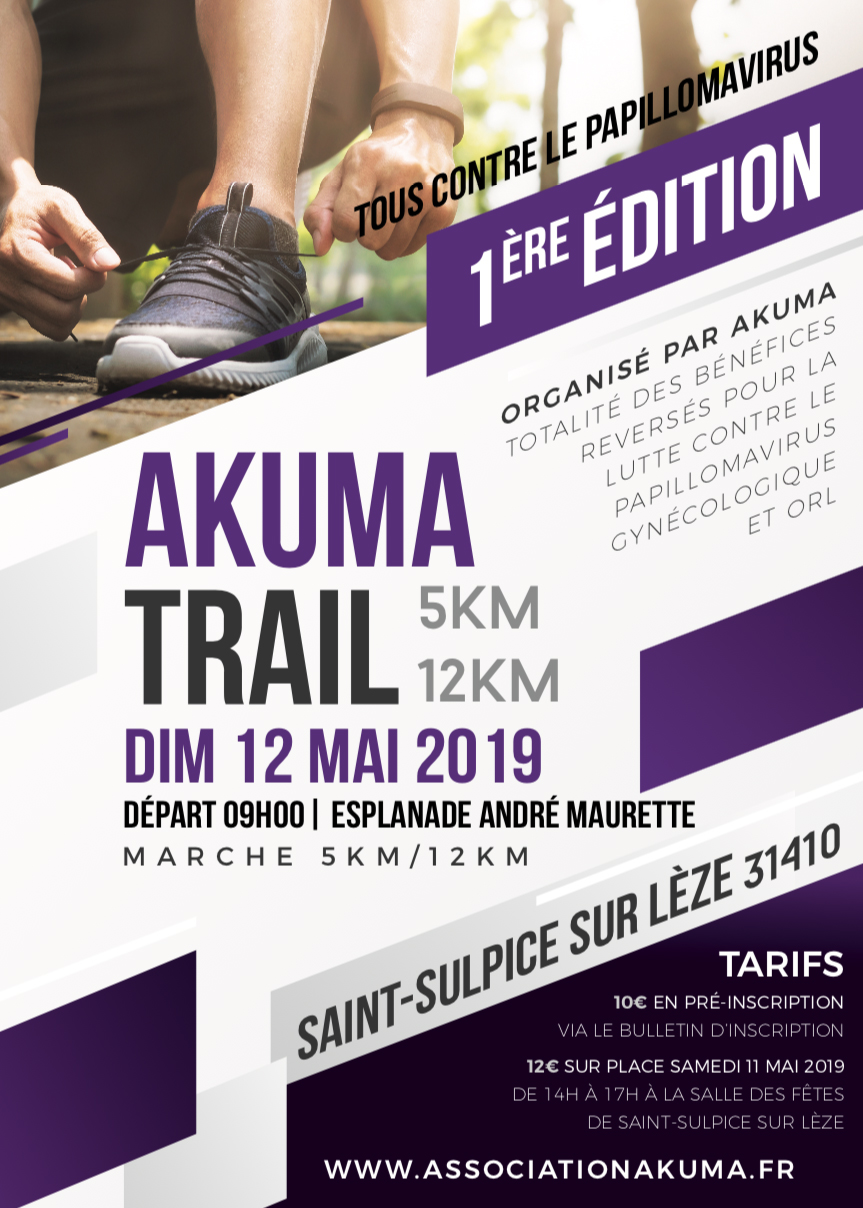Bulletin d'inscription Akuma Trail Association Akuma